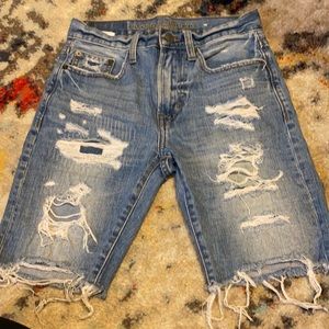 American Eagle distressed jean shorts